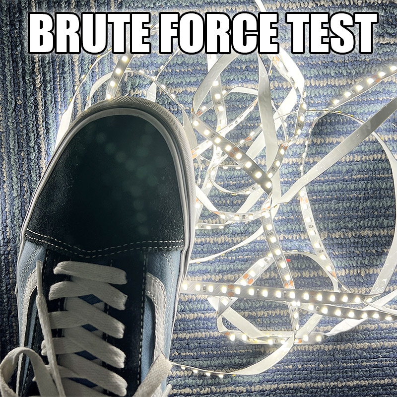 Anti Brute Force High CRI LED Strip Lights - DC24V 2835 600LEDs High Density 8mm Wide Silver Board Anti Brute Force High CRI LED Strip Lights - DC24V 2835 600LEDs High Density 8mm Wide Silver Board